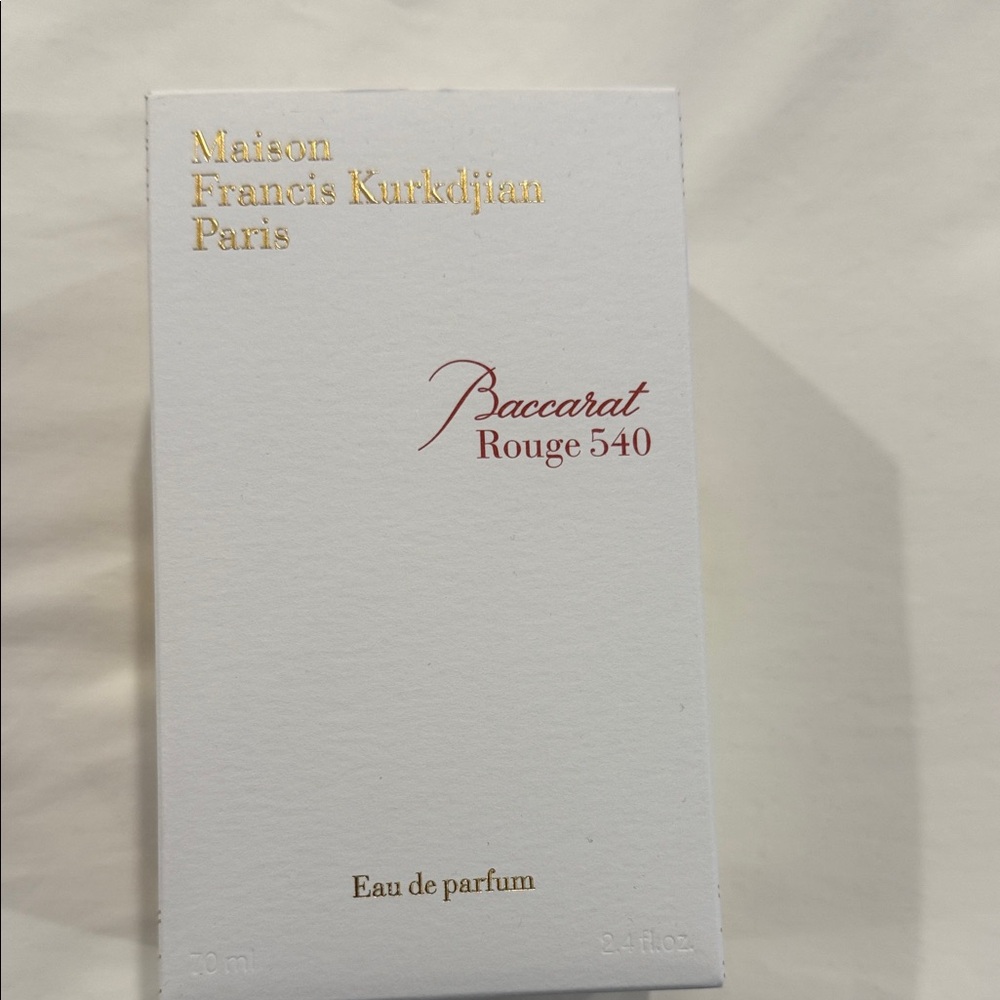 Maison Francis Kurkdjian White and Gold Fragrance empty Box